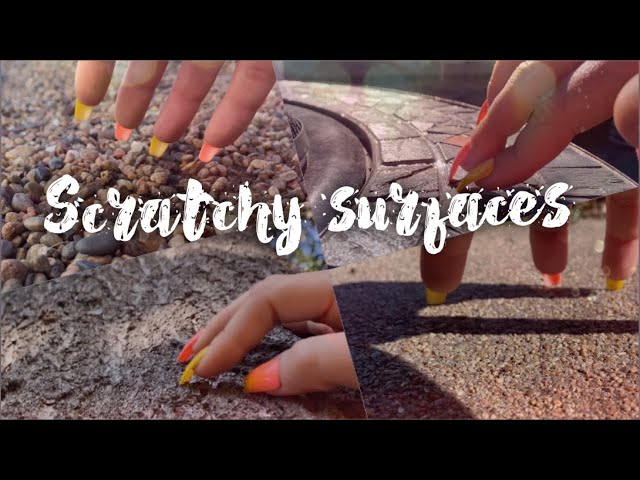 ASMR: Scratchy surfaces. Lofi fast scratching w/ some tapping (No talking)