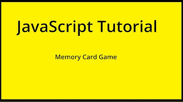 JavaScript Tutorial - Memory Game