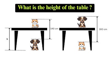 Can You Solve This Easy  Puzzle? | Find the Height of the Table | Learn in brief
