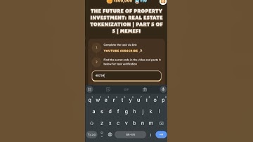 THE FUTURE OF PROPERTY INVESTMENT: REAL ESTATE TOKENIZATION PART 5 | MEMEFI | Memefi New Video Code