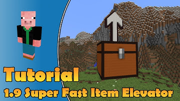 Minecraft - Super Fast Lossless Item Elevator - Minecraft 1.8 and 1.9