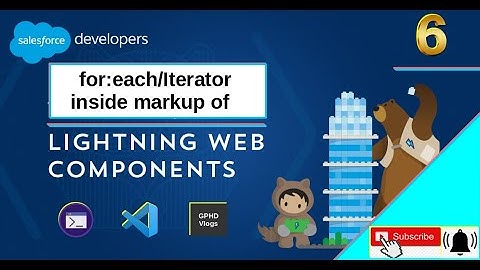 for:each and Iterator in Salesforce Lightning Web Components using SF CLI | VSCode | SFDX | LWC