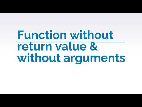 Function without return value and without arguments-C++ Programming-Tamil