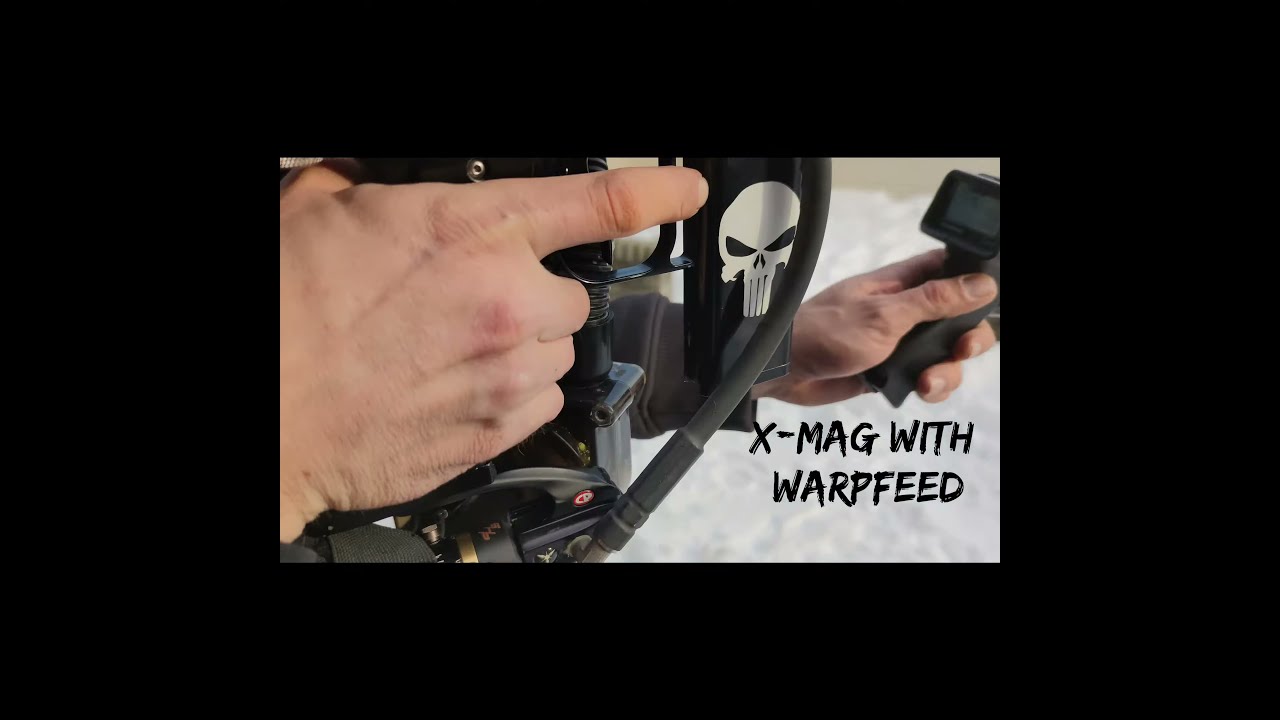 Fast Paintball Gun 29,5 BPS XMag with Warpfeed (Gun Paintball Automag XMag Warp Feed BPS AGD