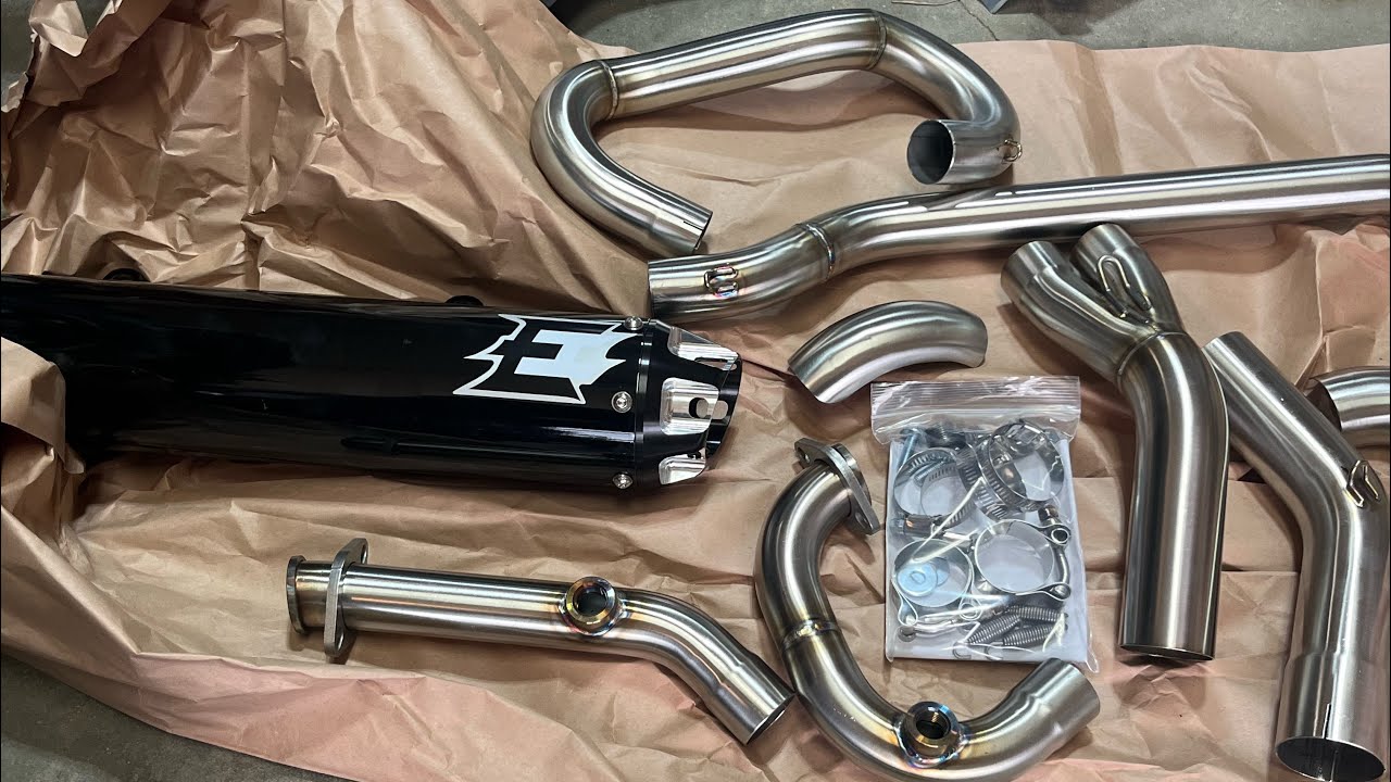 Kawasaki Brute Force 750 Exhaust Swap Empire Exhaust YouTube