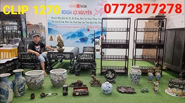 Clip 1270 (18/2/2023) Cặp Tủ Trưng Bày Giá Rẽ, Trường Kỷ Ngũ Sơn Đại Cẩn Ốc Xưa, Đồ Gỗ, Đồ Đồng ltk