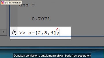 Dasar dasar Belajar Matlab Untuk Pemula Dengan Mudah
