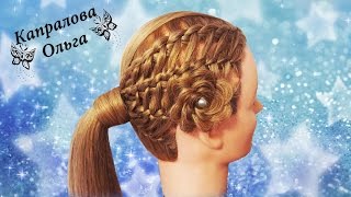 Красивое плетение "Водопад".Прическа для девочки. Kapralova Olga Красивое плетение "Водопад".Прическа для девочки. Kapralova Olga
