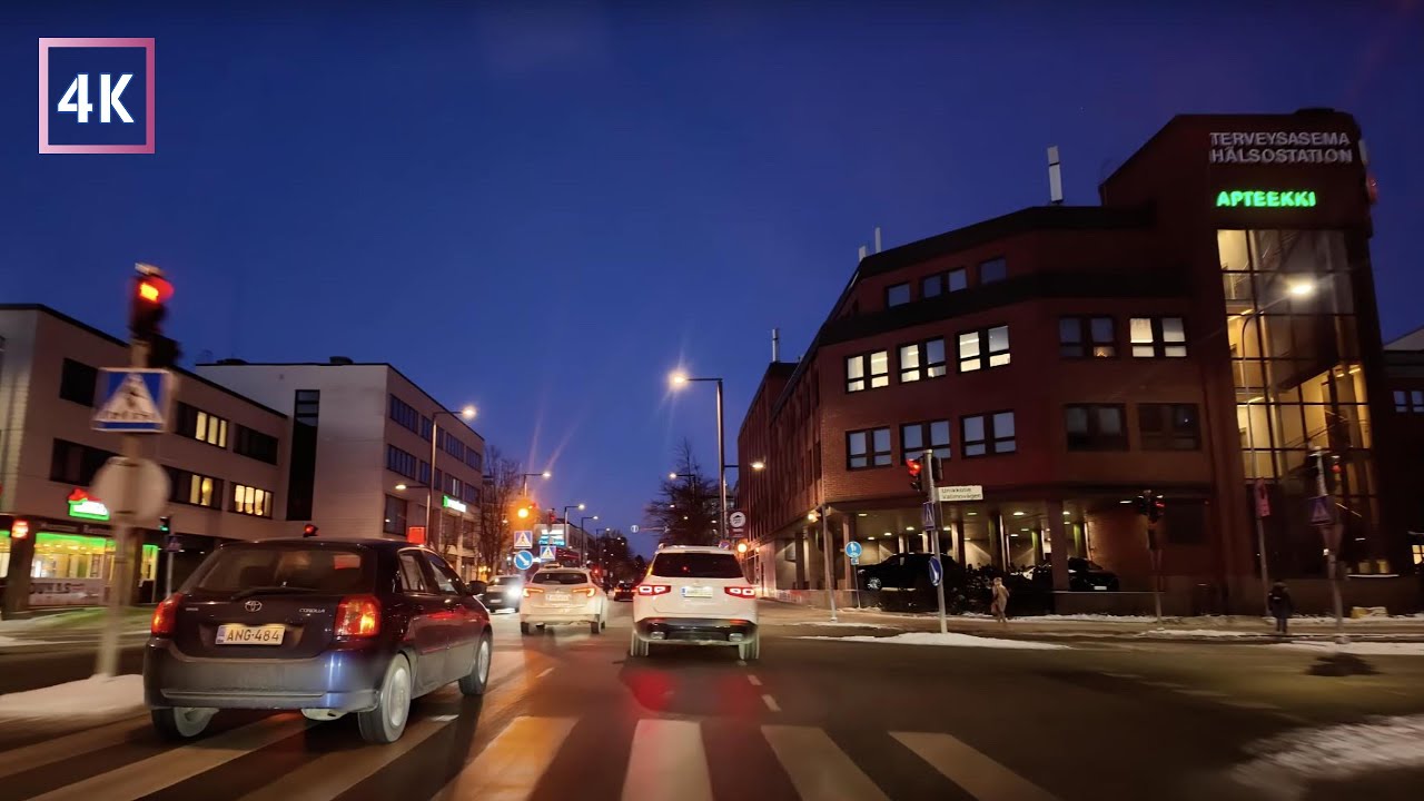 A Relaxing 4K Evening Drive through Vantaa | Finland 🇫🇮: City Tour for Travel & Driving Enthusiasts
