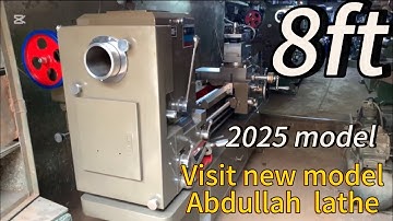 Visit new machine 2025 model 8 ft hi class lathe machine #technology #hardwork #viralvideo 