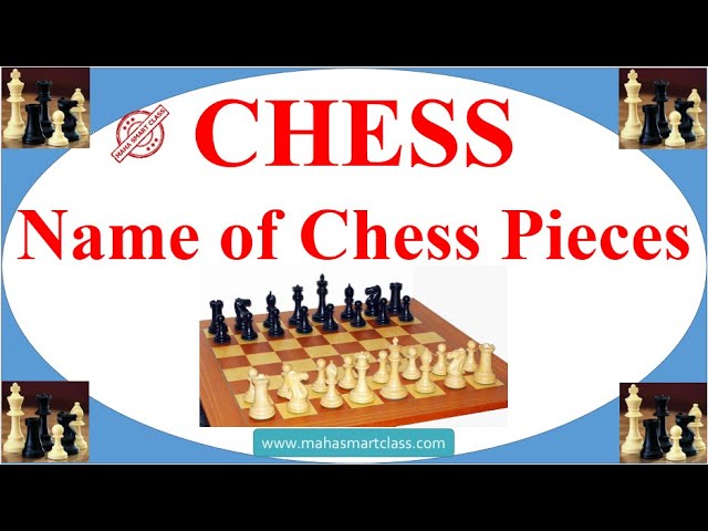 chess के मोहरों के नाम in English and Hindi with Images