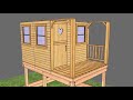6x9 Sunflower Playhouse with Sandbox - Assembly Video