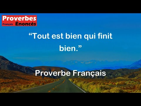 Tout est bien qui finit bien. - Proverbe Français