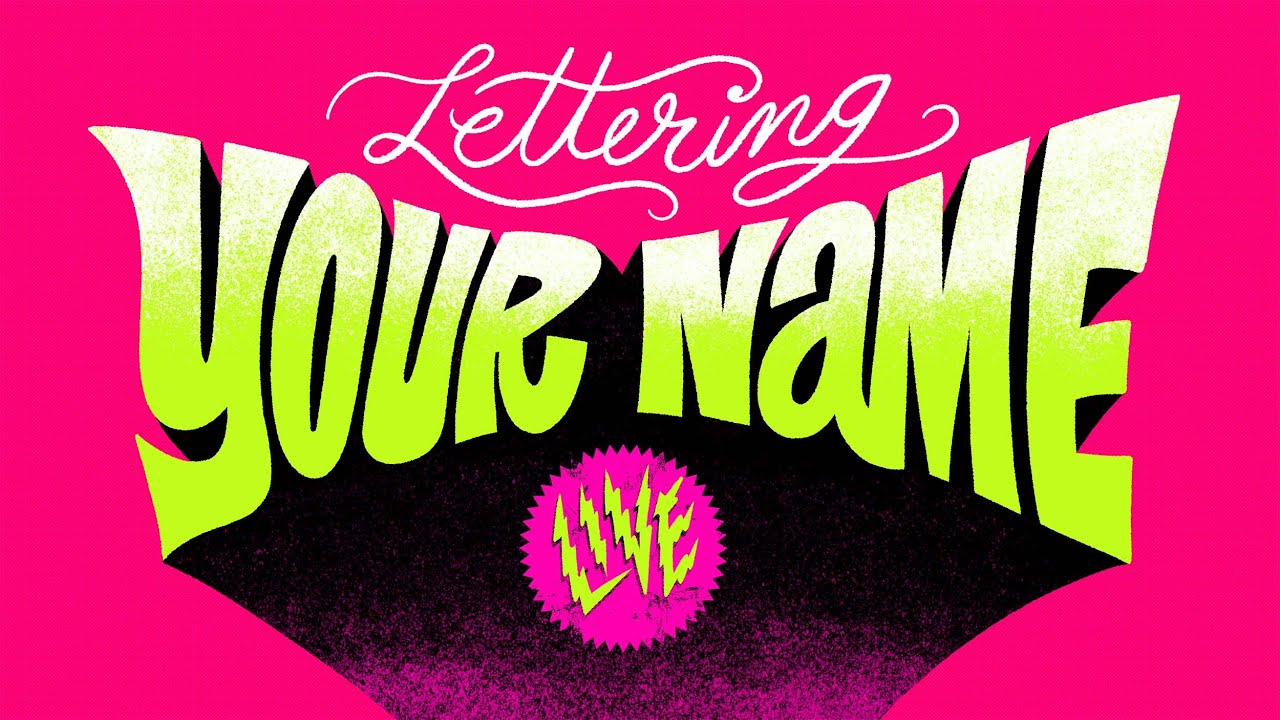 Drawing YOUR NAME ¡LIVE!