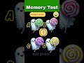 Memory IQ Test💡 | Memory Challenge | #quiz #iqtest #puzzle #shorts