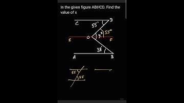 in the given figure AB∥CD find the value of  x #mathsshorts