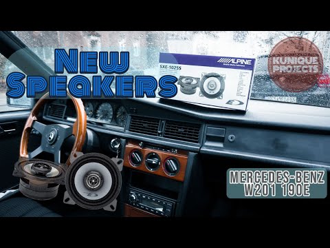 Mercedes Benz 190E W201 | New Speaker | ALPINE SXE-1025S