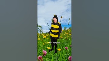 When a Bee Stings a Human 🐝 #comedy #insects #shorts