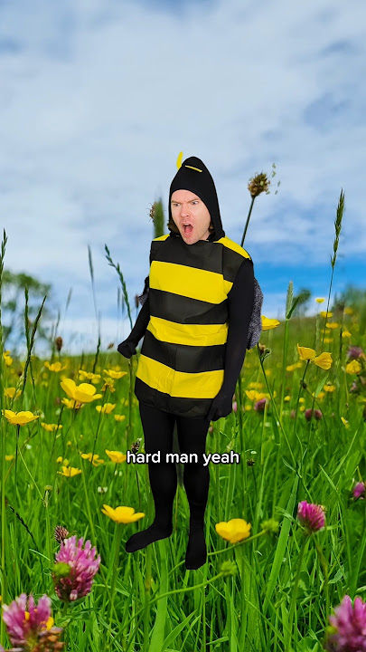 When a Bee Stings a Human 🐝 #comedy #insects #shorts