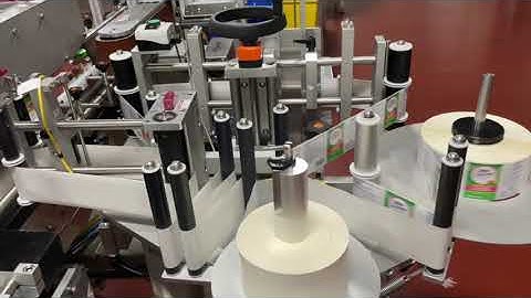 Wraparound Application on TechLine Front Back Wrap Labeling System in Plant