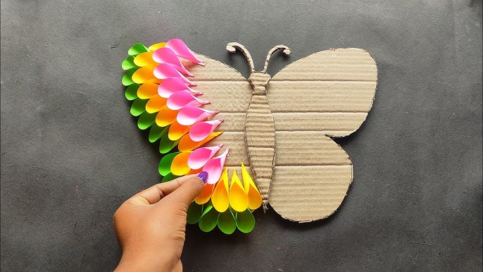 Unique butterfly wall hanging craft | Paper craft for home ...