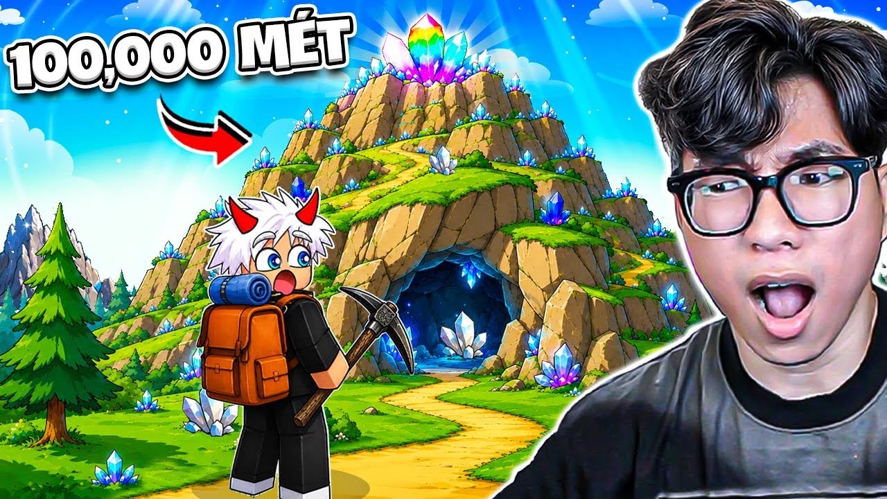 BI HUỲNH LEO NÚI CAO 100.000M ĐÀO QUẶNG HIẾM NHẤT TRONG ROBLOX 🌋