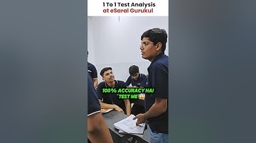 JEE Aspirant gets 100% Accuracy in Test 🔥 Saransh Sir Shocking Reaction 😱 #shorts #esaral #iit #jee