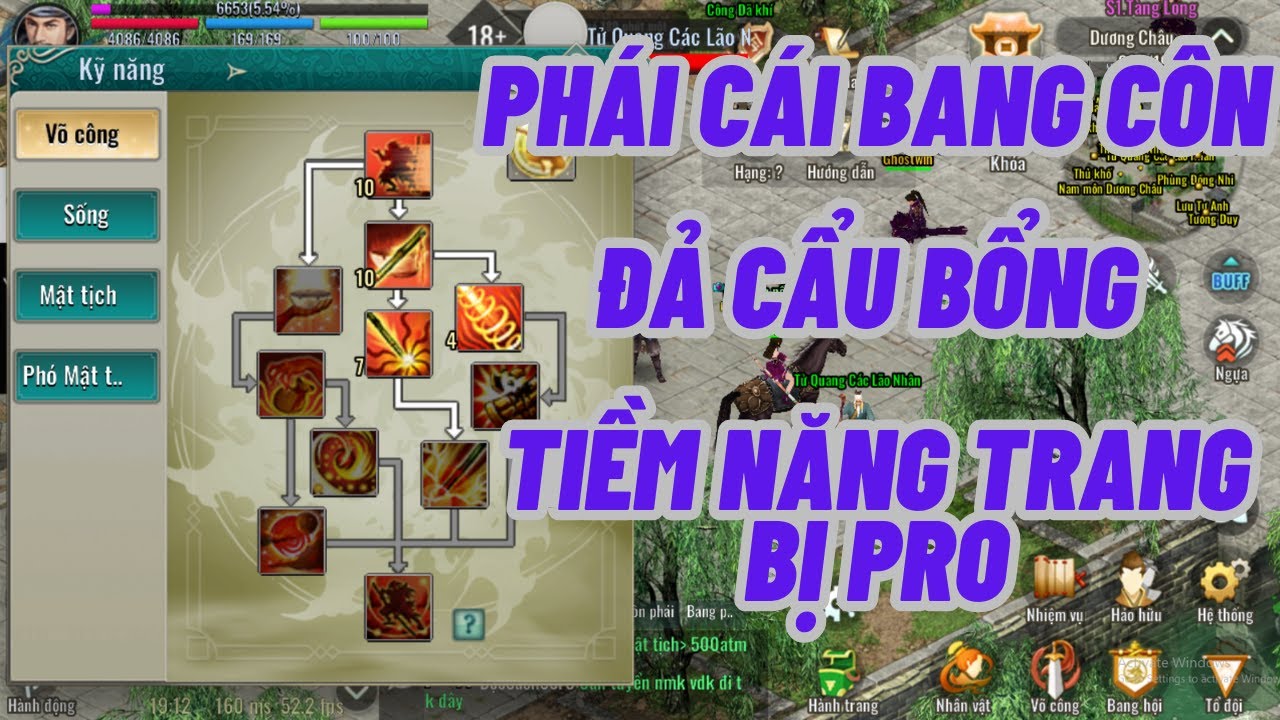 Tiêu Điểm Phái Cái Bang Bổng Còn Lên Trang Bị Và Tiềm Năng Cho CBB Võ ...