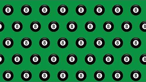 8 Ball on Green Background | Free Stock Video Footage HD 4K