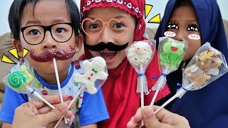 Vlog Kegiatan Hana Pulang Sekolah 🍬🍭Nyobain Permen Lollipop Unik Karakter Rasa BUAH