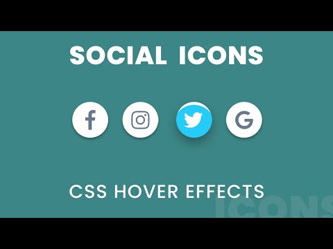 How to Create Social Media Icons Hover Effects Using Html and CSS