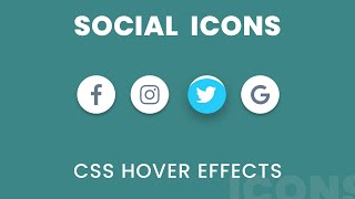 How to Create Social Media Icons Hover Effects Using Html and CSS