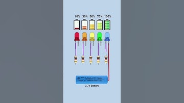 3.7V Battery Level Indicator Circuit Diagram #shivam_electris #reels #viralreels #electronic