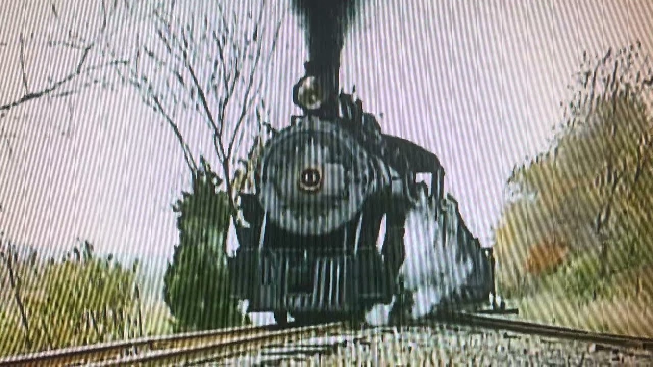 Watching The East Broad Top No. 14 As a 2-8-2 Narrow Gauge Mikado Making a Turn Back on The Wye. 