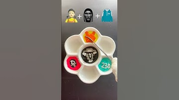 Guess the Mixed Color of Squid game 2 # squid game2 #colourmixing #satisfying #asmr #squidgame
