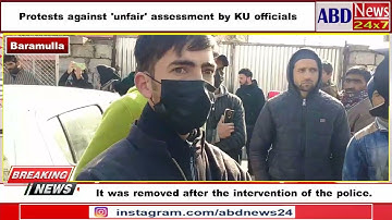 GDC Sopore Students Protest Against ‘unfair’ Evaluation by KU Authorities