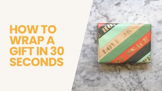 How to Wrap a Gift in 30 Seconds | Quick Gift Wrapping Hack | So You Wanna Know…