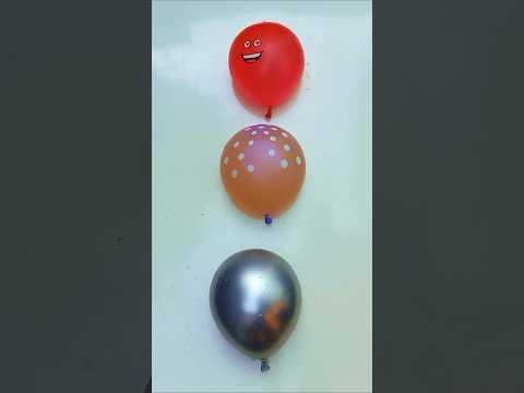 Wow, the water balloons explode with amazing colors! #balloons #asmr #poppballons