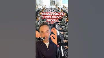 China increasing its use of cyber attacks and espionage #geopolitics