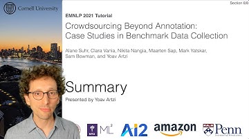 EMNLP 2021 Crowdsourcing Tutorial / Summary [8/8]