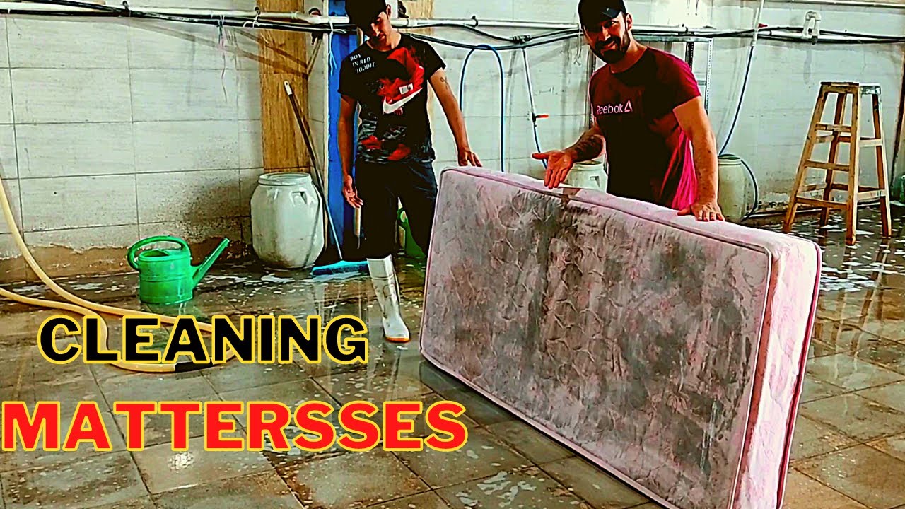 how to clean oddly dirty mattress in a carpet cleaner ? ASMR Videos