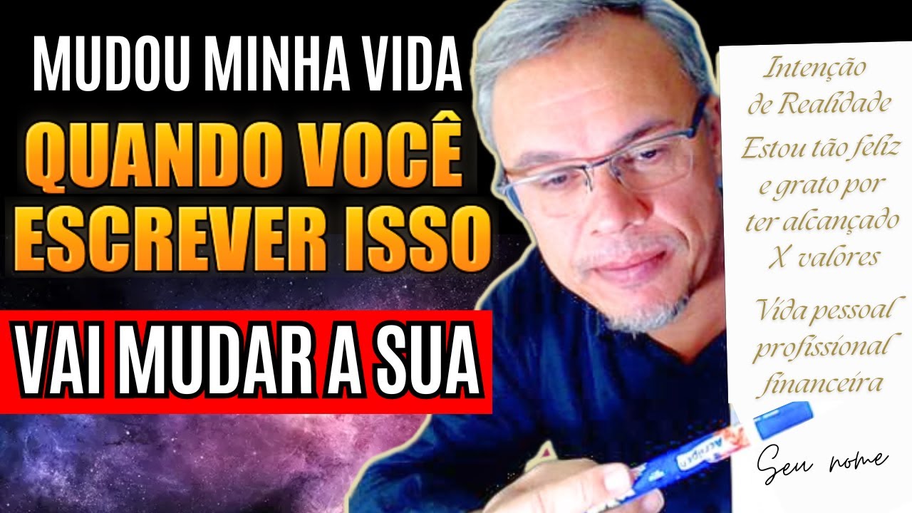 A CARTA MÁGICA que MUDOU minha VIDA  -  O PODER DA INTENÇÃO - LEIS DO UNIVERSO - lei da atração
