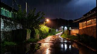 Calm rain on country roads - relieve insomnia and sleep comfortably