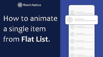 How to animate single Item from FlatList - React Native