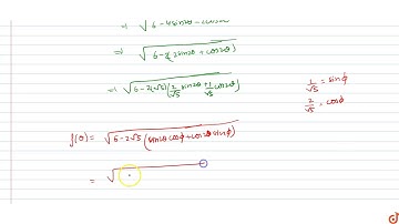 The range of the function `f(theta)=sqrt(8sin^2theta+4cos^2theta-8sinthetacostheta)` is