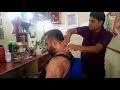 ASMR Body massage by rural barber