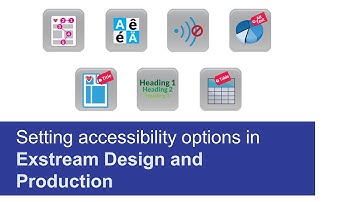 Setting accessibility options | OpenText Exstream Design and Production