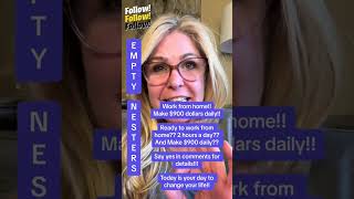 Work from home!! Make $900 dollars daily!! Ready to work from home?? 2 hours a day?? And Make $900
