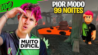 ENFRENTEI O PIOR MODO DO 99 NOITES NA FLORESTA muito medo