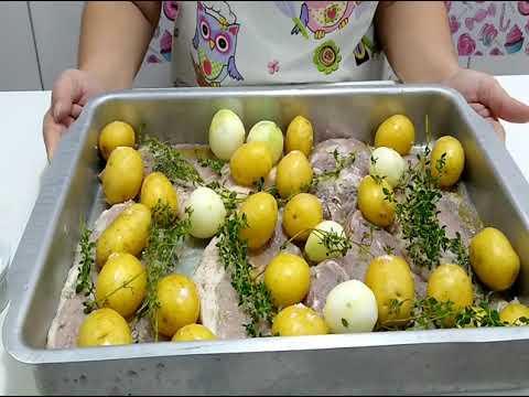 COMO FAZER UM GOSTOSO PERNIL ASSADO NO FORNO - NATAL. 